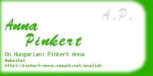 anna pinkert business card